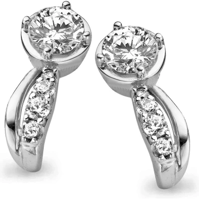 Afbeelding van Orphelia Oorbel Zirconium Sterling Zilver 925