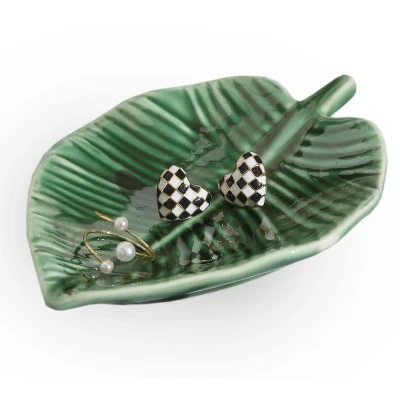 Afbeelding van Titanape Green Leaf Sieradenschaal, Sieradenschaaltje, Ring en kettinghouder, Armbandhouder, Sleutelschaaltje Grappige cadeaus voor vrouwen, meisjes, haar Verjaardag, Kerstmis