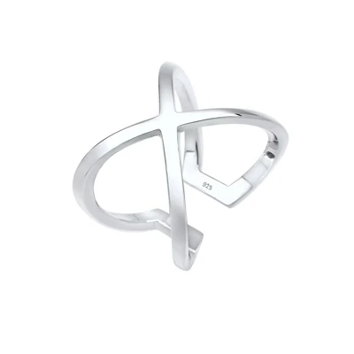 Afbeelding van Elli Dames Kruis Basis Blogger Statement in 925 Sterling Zilver