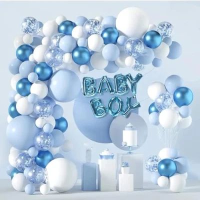Afbeelding van FeestmetJoep® Ballonnenboog babyshower jongen Versiering &amp; Decoratie