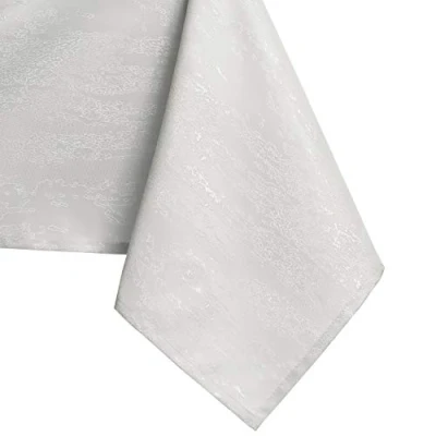 Afbeelding van AmeliaHome tafelkleed lotuseffect waterafstotend linnenlook Ecru Vesta 140x300 cm