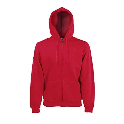 Afbeelding van Fruit of the Loom Sweatjack met capuchon, rood, XL