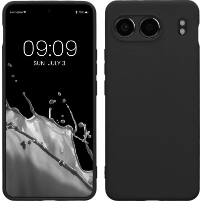 Afbeelding van kwmobile telefoonhoesje geschikt voor OnePlus Nord 4 5G Hoesje smartphone Precisie camera uitsnede In mat zwart