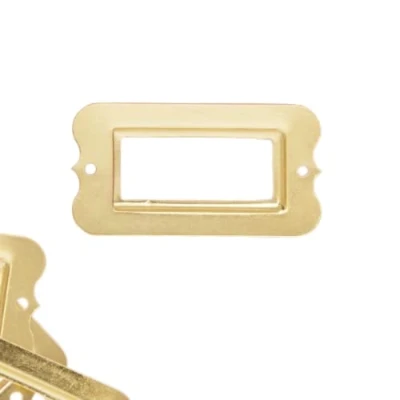 Afbeelding van Craftelier Set van 4 Royal metalen etikettenhouders voor het versieren je scrapbooking projecten en beschrijven albums, planners, notitieboeken of organisatiedozen, afmetingen 6,3 x