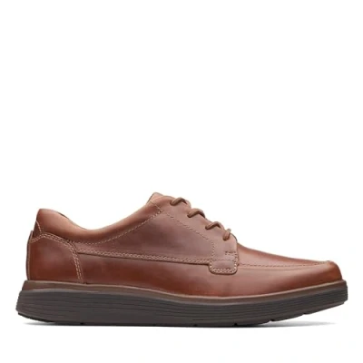 Afbeelding van Clarks Un Abode Ease Derbys voor heren, donkerbruin leer, 39.5 EU