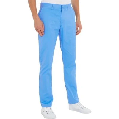 Afbeelding van Tommy Hilfiger Geweven broek voor heren, Blauwe spreuk, 34W / 34L