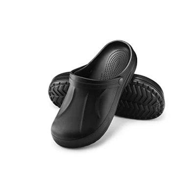 Afbeelding van ESTRO Klompen Heren Tuinklompen Sanitaire Tuinschoenen Gom Schoenen Zomer F06 (42, Zwart)