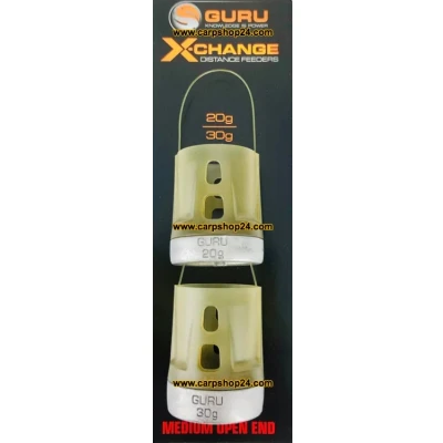Afbeelding van Guru X Change Distance Feeders Open End (2 pcs) Maat : Medium 20 30g