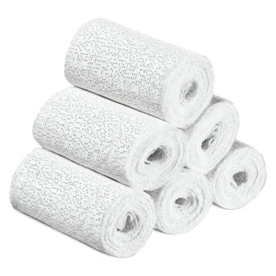 Afbeelding van gipsverband, set van 7,5 x 270 cm, gipsrollen, gips, binden, babybuik gipsafdruk, rol afdruk, verband om te knutselen en modelleren, verpakking 6 stuks