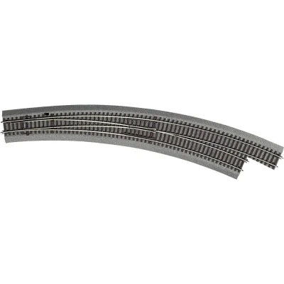 Afbeelding van H0 RocoLine (met ballastbed) 42569 Gebogen wissel, Rechts 1 stuk(s)
