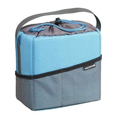 Afbeelding van Cullmann 98610 AMERA CONTAINER Medium cyaan/grijze beschermzak voor schokbescherming van een middelgrote CSC en DSLR apparatuur