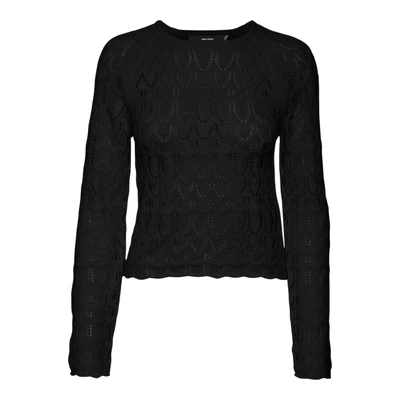 Afbeelding van VERO MODA crochet top VMNEWFABIENNE zwart