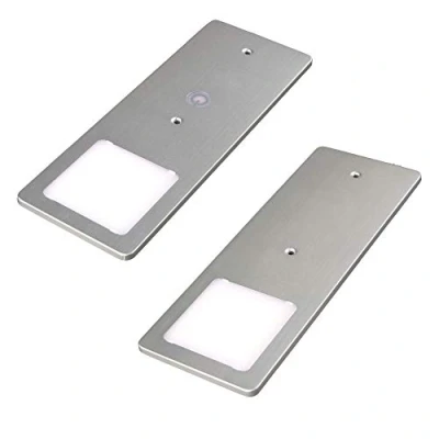 Afbeelding van kalf LED onderbouwlampen zilver 5W zeer vlakke keukenlamp met touch dimfunctie inbouwspot inbouwspot, keuze: 2er set neutraal wit