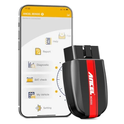 Afbeelding van ANCEL BD500Pro OBD2 Bluetooth 5.0 Adapter Scanner voor VW/Audi/Skoda/Seat Auto Diagnostische EOBD OBDII Diagnostisch Hulpprogramma met EPB Remblok Vervanging Throttle Leren Service Reset
