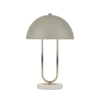 Afbeelding van Searchlight Tafellamp Tablu marmer met witte kap EU60949GY