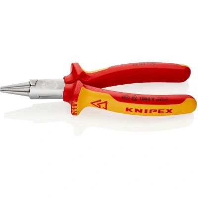 Afbeelding van Knipex 22 06 160 rondbuigtang verchr./comfort mm VDE