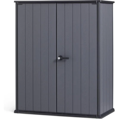 Afbeelding van Keter Cortina Alto Tuinkast 140x73,6x170,4 cm Grijs