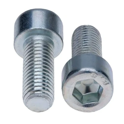 Afbeelding van Binnenzeskantschroeven M4x8 8.8 (Pack van 50) Verzinkt Zeskant Inbusbouten Schroefdraad Bevestigingsmiddelen Cilindrische Zware Gecertificeerd Standaard DIN912 (4mm x 8mm)