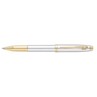 Afbeelding van Sheaffer 100 Chrome GT Rollerball Kleur: GoudGrijs De Vulpenwereld