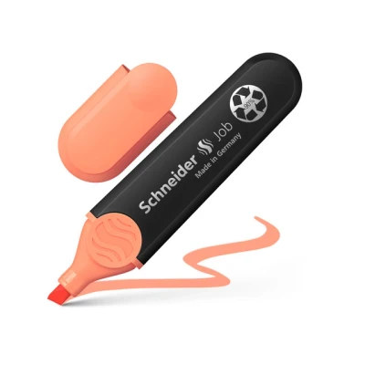 Afbeelding van 10x Tekstmarker Schneider Job pastel kleur perzik