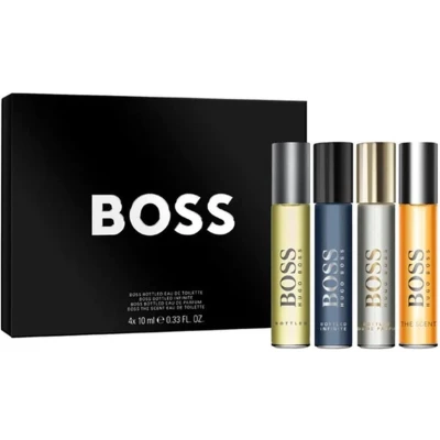 Afbeelding van Hugo Boss Travel Exclusive Giftset Bottled 10 ml eau de toilette + Infinite parfum pure cadeauset voor heren