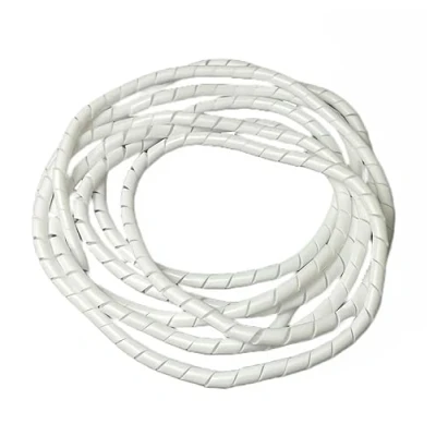Afbeelding van On1shelf® Kabel opgeruimde spiraalfolie, wit 6 mm (2 m)
