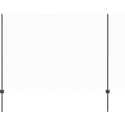 Afbeelding van vidaXL Hekpalen 22 stuks U Kanaal Grijs 160 cm Staal, Hexagon Hek 1.6x100 m Staal
