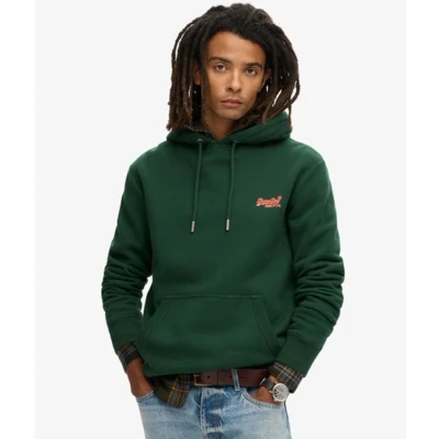 Afbeelding van Superdry Essential LOGO Hoodie, Heren, Maat: XXL, Enamel green