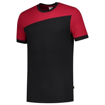 Afbeelding van Tricorp T Shirt 102006 Zwart Rood Naden mt.3XL