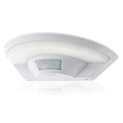 Afbeelding van HUBER LED Wandlamp met bewegingssensor 140 10W, 800lm I IP54 beschermd Buitenlicht binnen, disk, wit