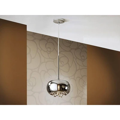 Afbeelding van Schuller Valencia Argos LED hanglamp met kristallen druppels Ø 22 cm