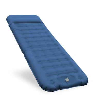 Afbeelding van Isomat, luchtmatras, zelfopblazend, comfortabel, 12 cm, verdikt, opblaasbaar matras met voetpomp en hoofdkussen, waterdicht, campingmatras, outdoor, ultralichte slaapmat voor tent strand