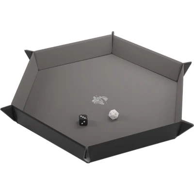 Afbeelding van Gamegenic Magnetic Dice Tray Hexagonal: Black/Gray