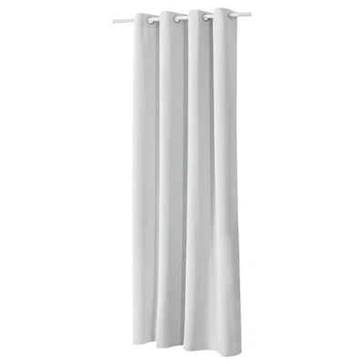 Afbeelding van WOLTU 1 Stuk Verduisteringsgordijn in polyester met oogjes,Isolerend thermisch gordijn 135x225cm,VH5878ws Grijs wit