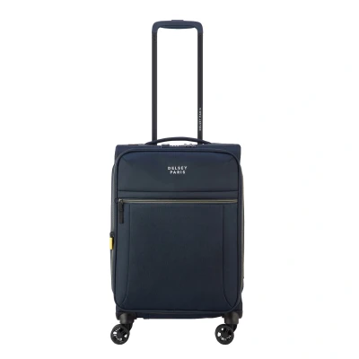 Afbeelding van Delsey Brochant 3 Cabin Trolley 55 Expandable navy blue handbagage koffer