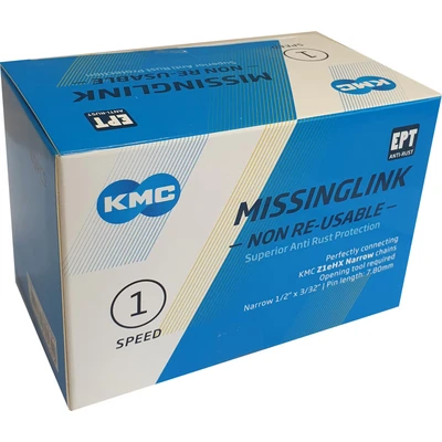 Afbeelding van KMC Sluitschakel MissingLink Z1eHX NR EPT zilver narrow(40)