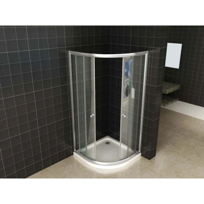 Afbeelding van Xellanz Eco 1/4 ronde douchecabine 5mm 900x900x1900 helder glas