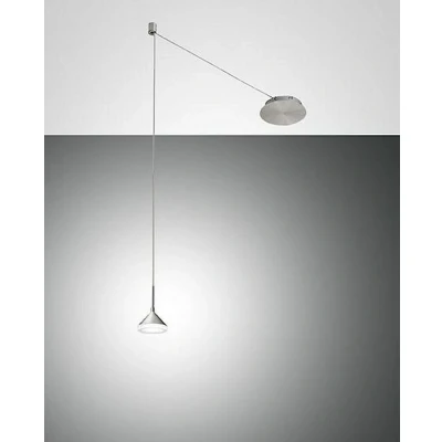 Afbeelding van Fabas Luce LED hanglamp Isabella, 1 lamp, alu
