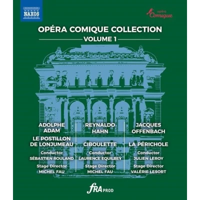 Afbeelding van François Roussillon, Julie Fuchs, Julien Leroy, Laurence Equilbey, Michael Spyres, Michel Fau, Stephanie D&#039;oustrac, Sebastien Rouland Opera Comique Collection, Vol. 1 Le Postillon De Lonjumeau, Ciboulette &amp; La Perichole (DVD)