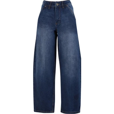 Afbeelding van Urban Classics Tapered Baggy Jeans Wijde broek Taille, 26 inch Blauw