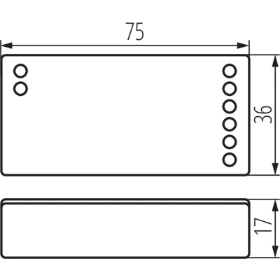 Afbeelding van Controller voor CCT LED Strips 12/24V MONO Kanlux