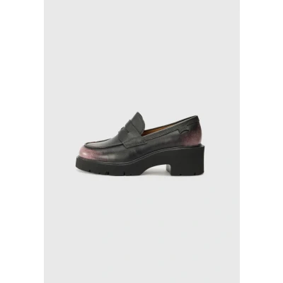 Afbeelding van Camper Milah Instappers, Dames, Maat: 36, Black/mauve Veloursleer