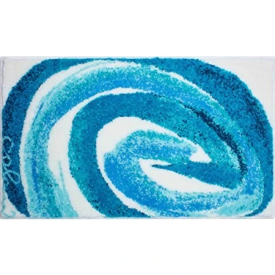 Afbeelding van Grund Designer Badmat COLANI, Ultrazacht en absorberend, Antislip, 5 jaar garantie, Colani 42, 70x120 cm, turkoois