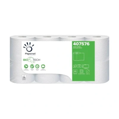 Afbeelding van Papernet 407576 Campingtoiletpapier, 2 laags, campingwc papier, toiletpapier voor chemisch toilet, boot, camper, maat 64 rollen