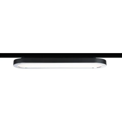 Afbeelding van Paulmann Hoogspanning railsysteem lamp URail vast ingebouwd 7W LED zwart (mat), chroom