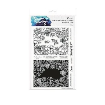 Afbeelding van Ranger SH Clearstamps 6x9 Bold Bouquet HUR78579 Simon Hurley (02 22)