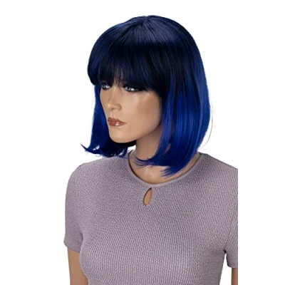 Afbeelding van CAISHA Pruik Volumineus Lang Haar Cosplay Theatershow Glad Blauw Mix SH032q