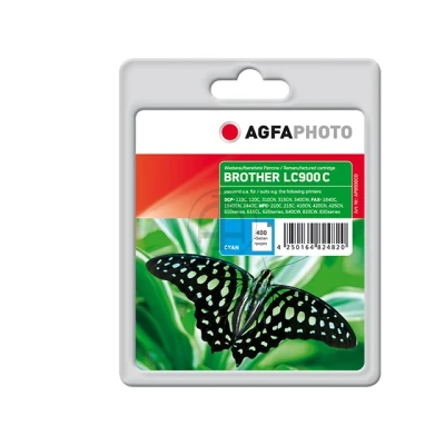 Afbeelding van Agfa Photo Brother LC900C DCP/MFC inkt Cyaan Rebuilt 400 pagina&#039;s 18ml