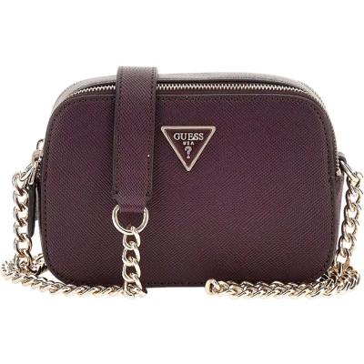 Afbeelding van GUESS Schoudertas Avondtas Noelle Crossbody Camera Aubergine Donkerpaars