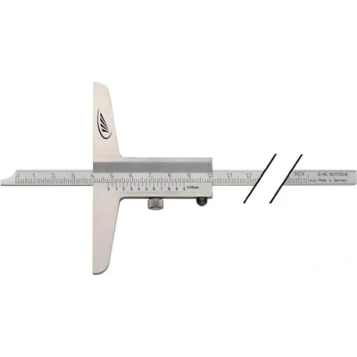 Afbeelding van Helios Preisser Diepteschuifmaat 200 mm recht meetrail 8 x 3 1 stuk 0282502